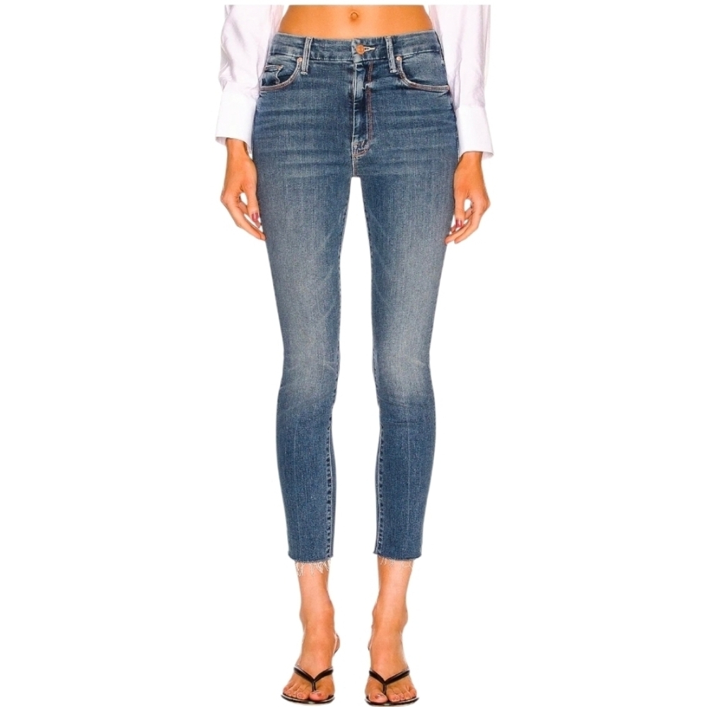 MOTHER HIGH WAISTED LOOKER ANKLE FRAY 31